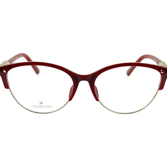 Swarovski SK5338 Womens Metal Eyeglass Frame 028 Shiny Rose Gold 53-16 - Picture 3 of 5